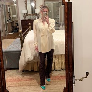 Vintage Giorgio Armani Blouse with Shoulderpads!